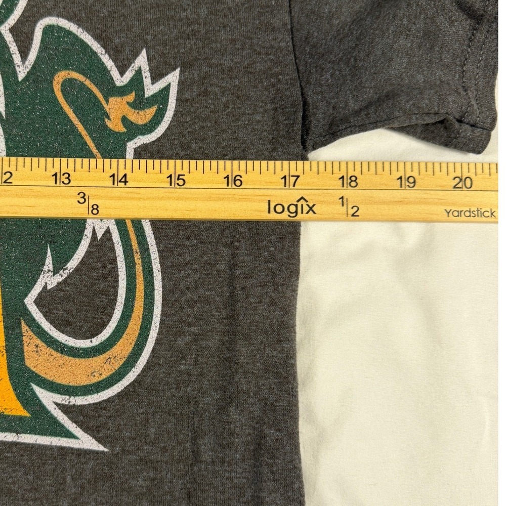 William & Mary Tribe T-Shirt Charcoal Heather Grey Griffin Graphic Tee Mens S - Picture 2 of 4